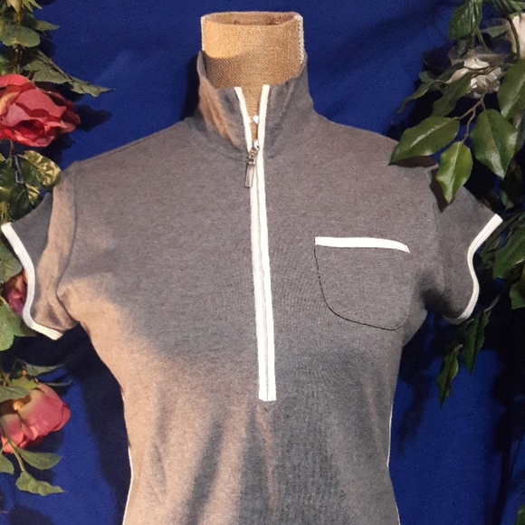 NWOT   NY JEANS gray top S - Picture 3 of 7